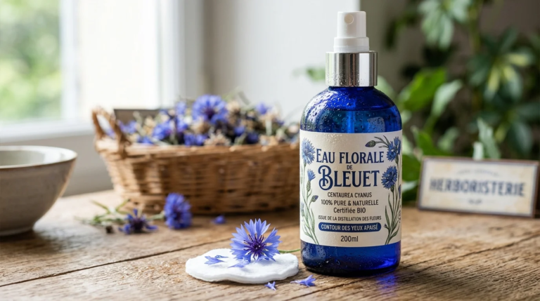 Paupières gonflées, yeux rouges, secs, irrités : pourquoi l'hydrolat de bleuet est le remède naturel idéal en été