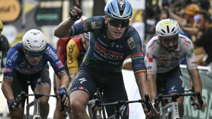 Tour de France : une troisième victoire pour le Belge Tim Merlier à Chalon-sur-Saône
