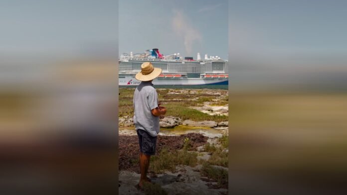 Une île paradisiaque menacée par les bateaux de croisière
