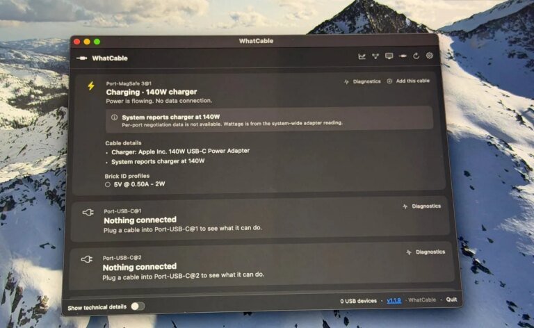 WhatCable : l'appli gratuite qui démasque vos faux câbles USB-C