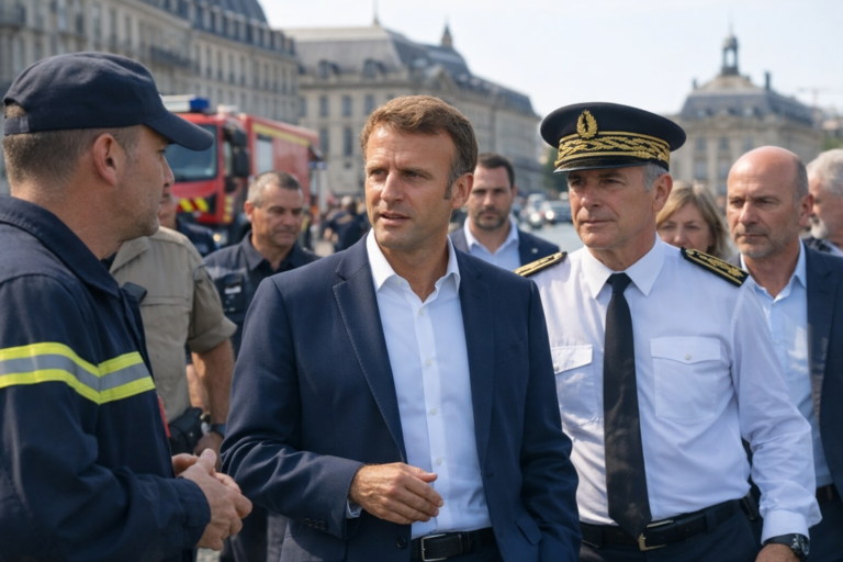 Emmanuel Macron se rend à Bordeaux après une cellule de crise pour rencontrer forces et élus