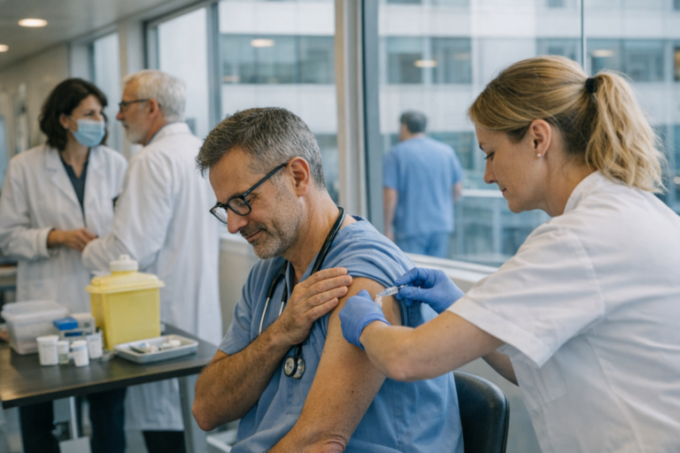 La HAS recommande la vaccination obligatoire contre la grippe pour le personnel de santé