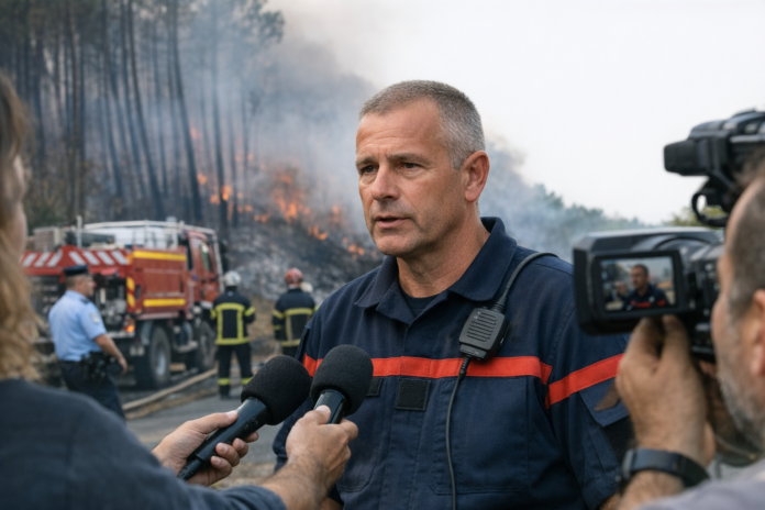 Incendies en Gironde : le commandant Lecras alerte sur le dérèglement climatique et le manque de moyens