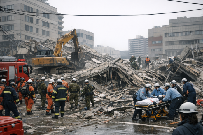 Séisme à Kashima : le bilan s'établit à 28 morts, opérations de secours en cours
