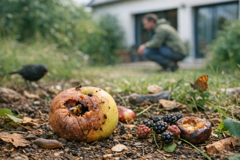 Pourquoi laisser un fruit abîmé dans son jardin aide la biodiversité