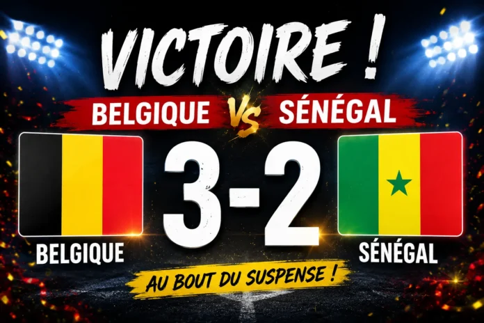 Les Diables rouges renversent le Sénégal au bout du suspense