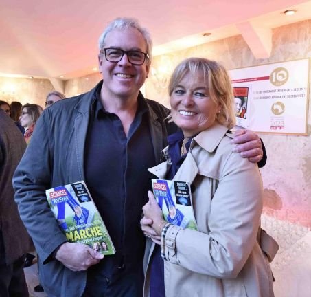 Mathieu Nowak, rédacteur en chef de Sciences et Avenir, et Corinne Rougé, directrice de générale de MediaObs, régie de Sciences et Avenir