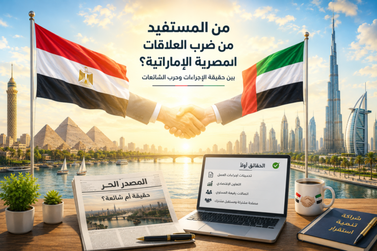 من المستفيد من ضرب العلاقات المصرية الإماراتية؟ – بقلم إسحاق هموش