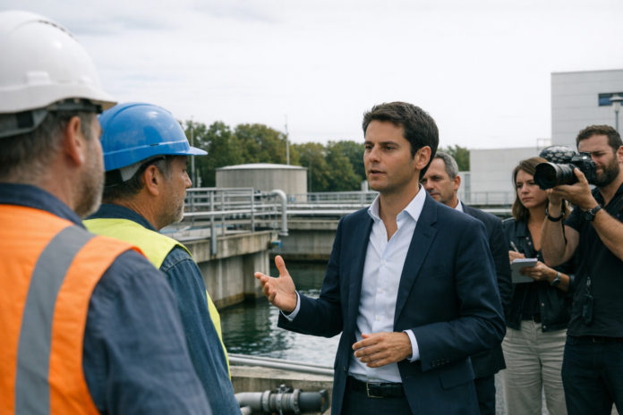 Gabriel Attal promet un plan « massif » sur l'eau en cas d'élection