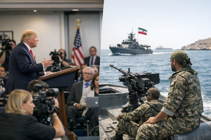 تصاعد التوتر بعد تصريحات ترامب وتعهدات طهران بإبقاء مضيق هرمز مغلقاً