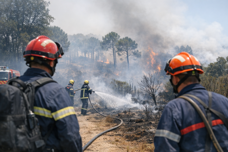 Incendies en Var et en Gironde : les pompiers luttent contre les reprises de feu