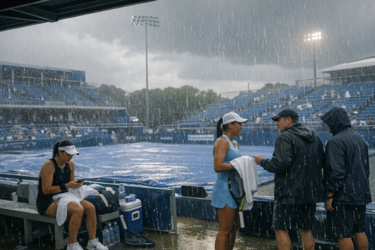Finale du WTA 500 de Washington reportée à lundi après des orages