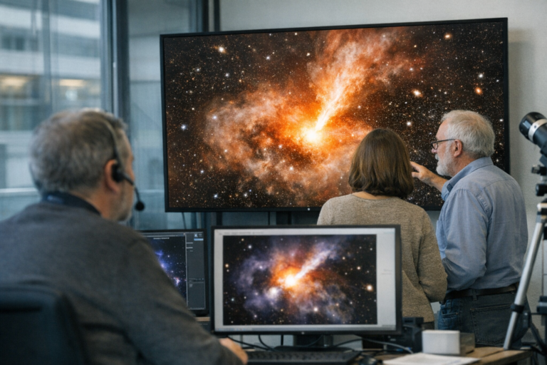 Un souffle équivalent à des milliards de supernovae secoue un amas de galaxies
