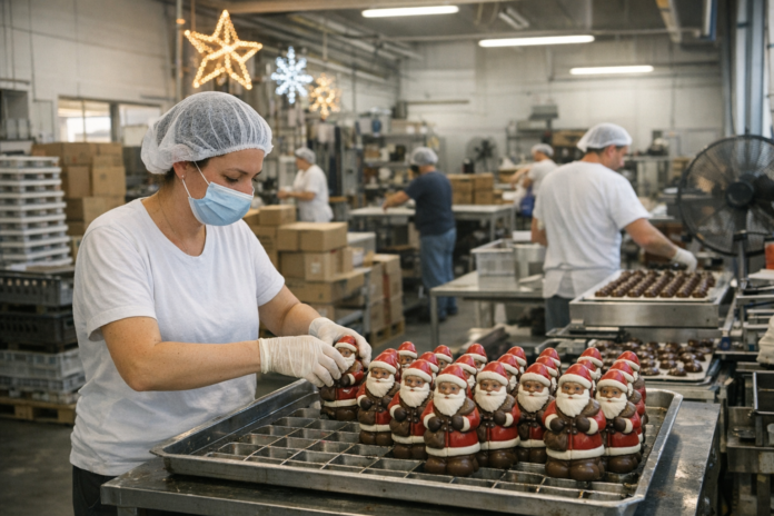 Quand Noël se prépare en plein été : usines, ateliers et contraintes