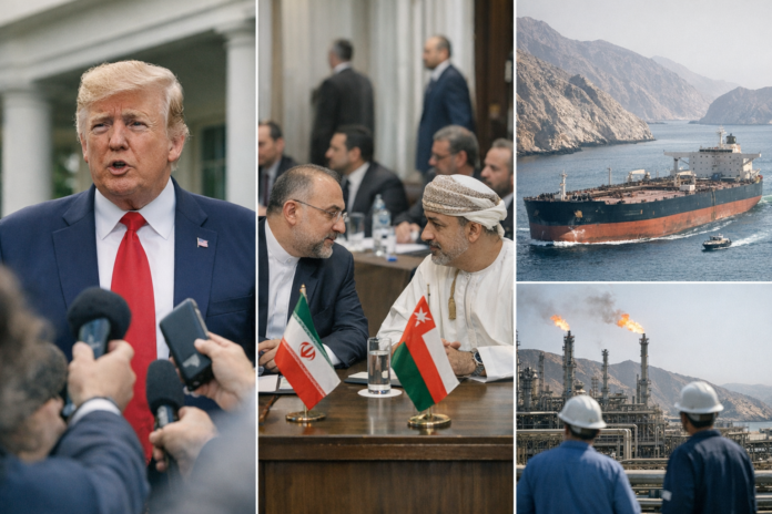 ترامب: المحادثات «تسير على ما يرام» وإيران تؤكد وضع البيان المشترك مع عُمان حول مضيق هرمز في الصياغة النهائية