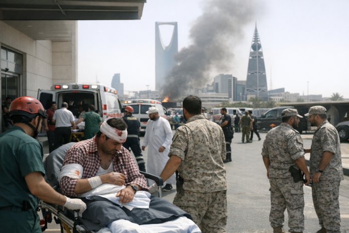 التحالف: إصابة 11 مدنياً في هجوم حوثي جنوب السعودية وتحذير من هجمات وشيكة ضد الرياض