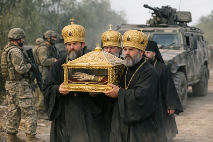 Une relique médiévale mobilisée: l’Église russe et la main de Dimitri Donskoï sur le front