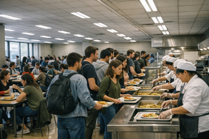 Affluence aux restaurants universitaires : quand le repas à 1€ met les services sous pression