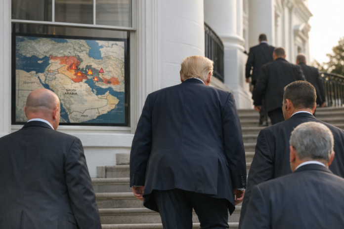 Trump écourte son week-end et Washington met en garde les citoyens du Moyen-Orient
