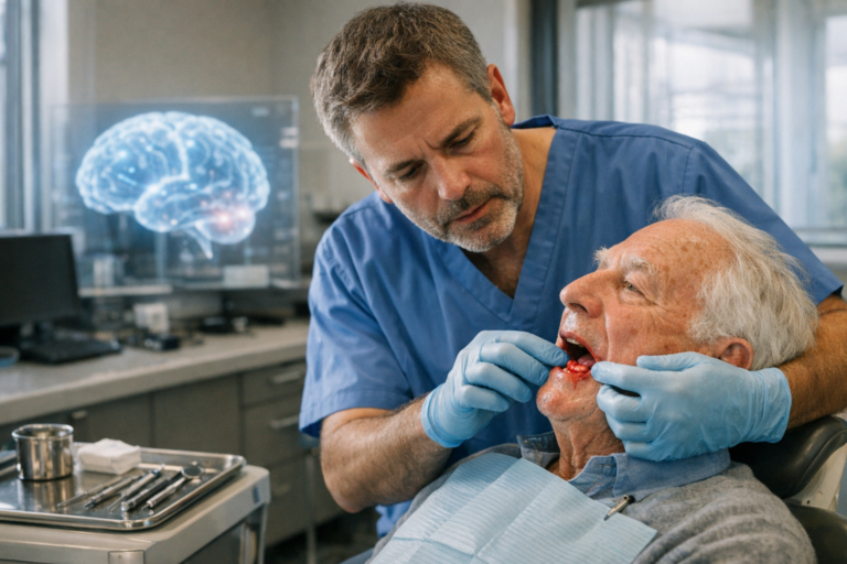 Saignements des gencives liés à une hausse du risque d’Alzheimer, selon une étude décennale