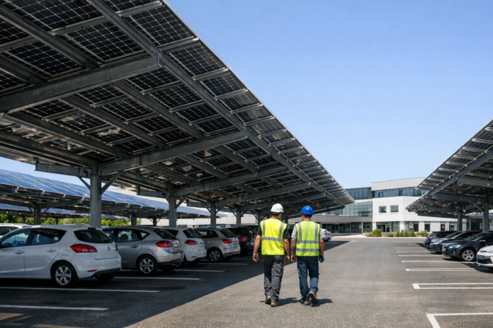 L'hôpital de Vesoul mise sur des ombrières photovoltaïques pour maîtriser sa facture énergétique