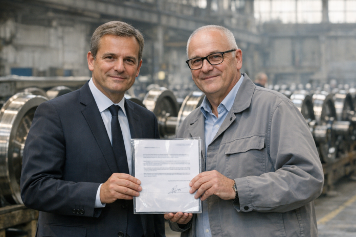 Un prêt public de 1,5 M€ pour soutenir l’unique fabricant français de roues ferroviaires