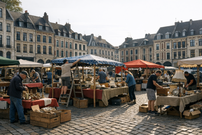 Lille en effervescence : derniers préparatifs avant l'ouverture de la Braderie
