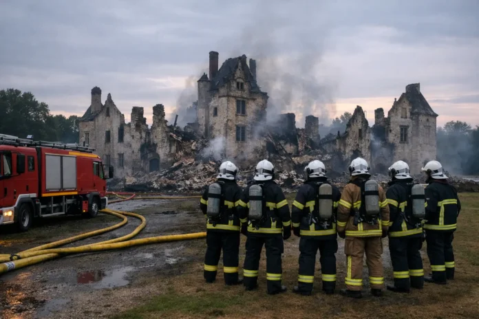 Le château de Rère en Sologne presque anéanti par un incendie spectaculaire Le château de Rère en Sologne presque anéanti par un incendie spectaculaire