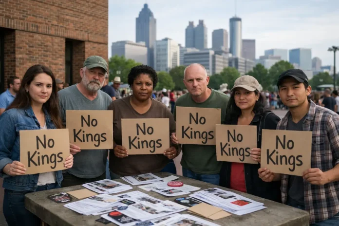 À Atlanta, « No Kings » veut convertir la colère anti‑Trump en vote