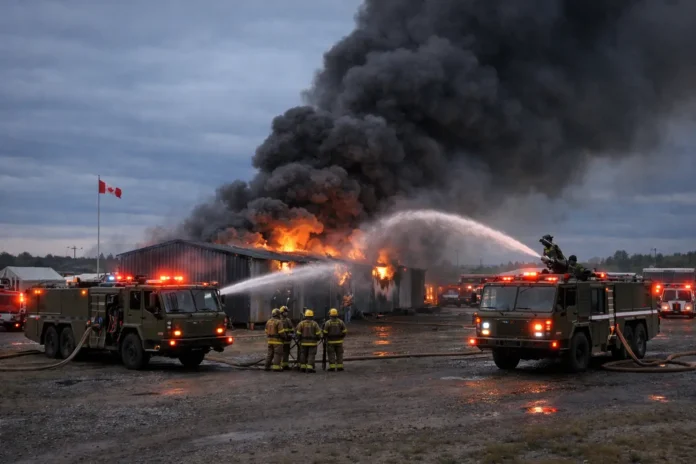 Incendie meurtrier dans une base militaire de l'Alberta