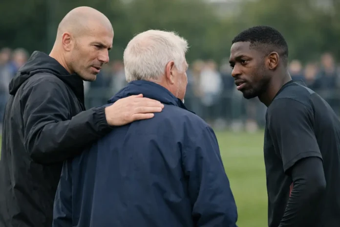 Zidane ému par la présence d’«Mémé» Jacquet et défend Dembélé après le 4-1 face à la Belgique