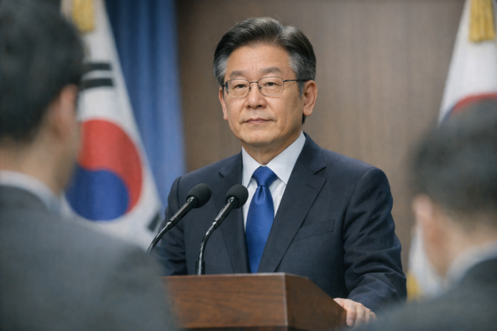 Lee Jae-myung appelle au calme après des explosions dans la DMZ Lee Jae-myung appelle au calme après des explosions dans la DMZ